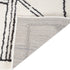 4' X 6' Ivory And Black Geometric Area Rug